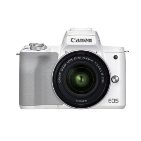 【中古】【1年保証】【美品】Canon EOS Kiss M2 EF-M 15-45 IS STM レンズキット ホワイト