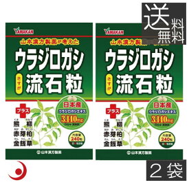 山本漢方製薬　ウラジロガシ 流石粒 240粒 ×2袋 胆石 腎石 結石 排石 あす楽