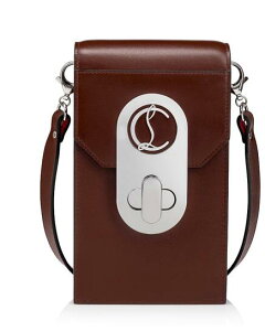 ���{�������F�@�y�g�ѓd�b����z�N���X�`�����@���u�^�� �G���U NUDE8 Christian Louboutin Elisa Phone Pouch NUDE8