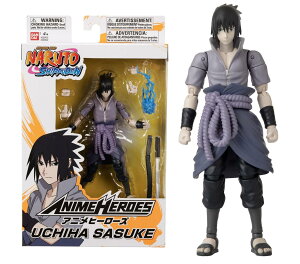 フランス直輸入希少なヨーロッパ版NARUTO公式ライセンス商品バンダイ - アニメヒーローズ -バンダイ NARUTO -ナルト- 疾風伝 -うちはサスケフィギュア 17 cm