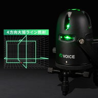 VOICE 5ライン グリーンレーザー墨出し器 Model-G5 アプリからの遠隔操作 タッチスイッチ メーカー1年保…
