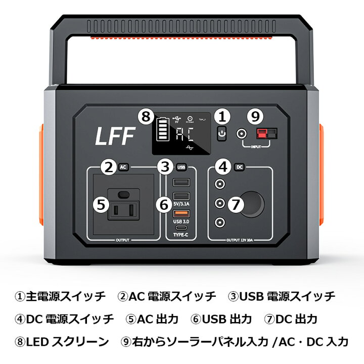 楽天市場】ポータブル電源 大容量 109200mAh/400Wh 発電機 家庭用 純正 