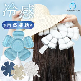 【クーポンで1点500円～】帽子用ひんやりシート ヘッドクール ひんやり帽子 クールパッド アイスパッド 冷却シート ヘッドクーラー クールヘッド 暑さ対策 グッズ 帽子 保冷剤 頭 冷やす 頭皮 冷却 キャップ クール ひんやり 熱中症対策グッズ 防災 FRESH SWITCH