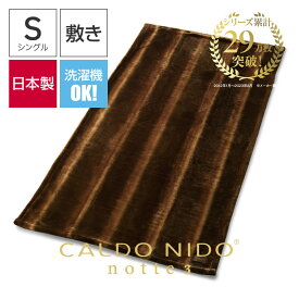 CALDO NIDO notte 3 敷き毛布 シングル オーロラブラウン カルドニードノッテ 3