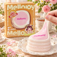メロジョイ 公式 スフレ 贅沢スフレ スフレ ムース Mサイズ いちご ピンク スクイーズ Mellojoy おもちゃ…