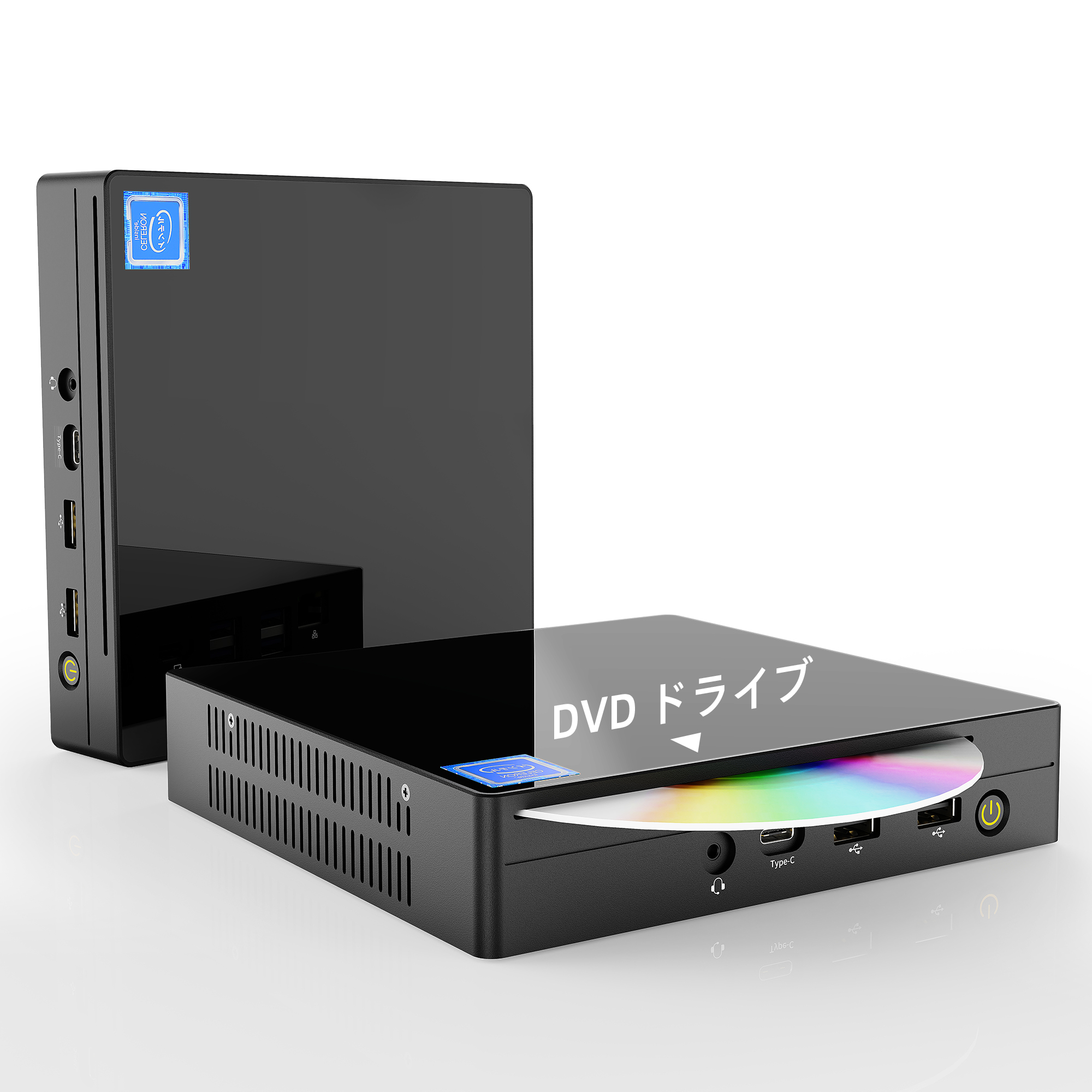 楽天市場】デスクトップパソコンミニPC miniPC DVDドライブ内蔵