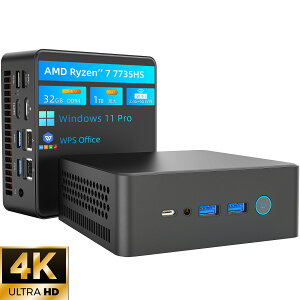 X[p[SALEIfXNgbv~jPC fXNgbvp\R WiFi Bluetooth ȃXy[X^ pc Windows11 2 AMD Ryzen 7 7735HS AMD Radeon 680M ő4.7GHz Win11 Office 32GB DDR4 1TB SSD 4K ^pc ~jPC
