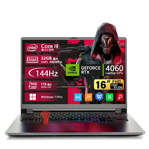 Q[~O m[gp\R 144Hz 12 Core i9 16GB/32GB type-c obNCgL[{[h LAN L wF Wi-Fi WEBJ FHD 16C`