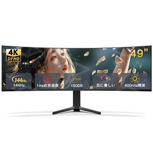X[p[SALEIQ[~Oj^[ tfBXvC 49^ Ȗʃj^[ ^ 178°Lp 144Hz PS4 PS5 switch pȗ1500R pȃj^[ fAXs[J[