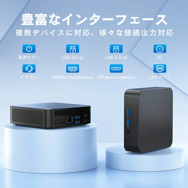 楽天市場】デスクトップ パソコン ミニPC miniPC インテル Intel 第12 
