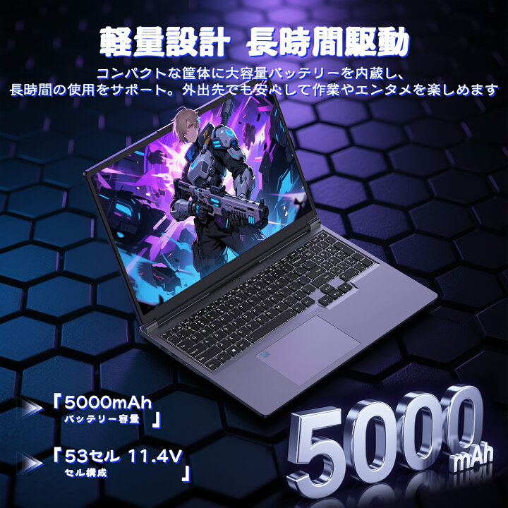 楽天市場】新品ノートパソコン ゲーミングパソコン 16インチ Win11 