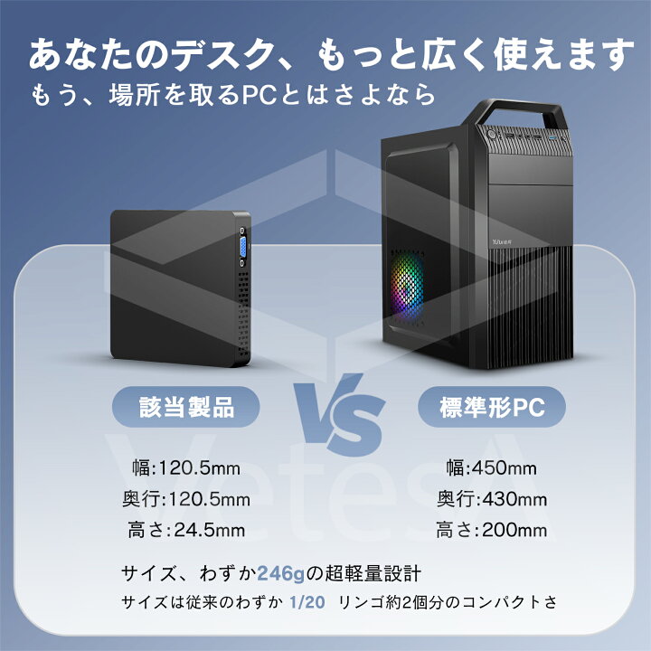 楽天市場】デスクトップミニPC 動画編集 Office付き デスクトップ 