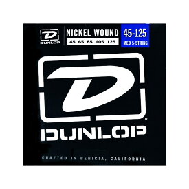 Dunlop (Jim Dunlop) Nickel Plated Steel Electric Bass Strings 5st DBN45125 [MEDIUM/45-125] (新品)