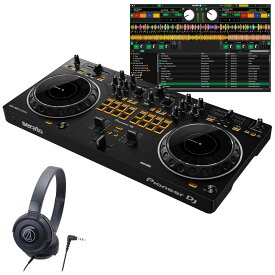 あす楽 Pioneer DJ DDJ-REV1 + ATH-S100BK ヘッドホンセット 【無償ダウンロード版Serato DJ Lite対応】 (新品)