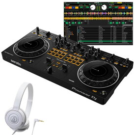 あす楽 Pioneer DJ DDJ-REV1 + ATH-S100WH ヘッドホンセット 【無償ダウンロード版Serato DJ Lite対応】 (新品)