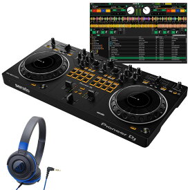 あす楽 Pioneer DJ DDJ-REV1 + ATH-S100BBL ヘッドホンセット 【無償ダウンロード版Serato DJ Lite対応】 (新品)