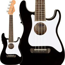 Fender Acoustics FULLERTON STRAT UKE (Black) 【お取り寄せ) (新品)