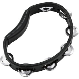 MEINL HEADLINER SERIES Hand Held ABS TAMBOURIN - Black / Single Row Jingle [HTBK] (新品)