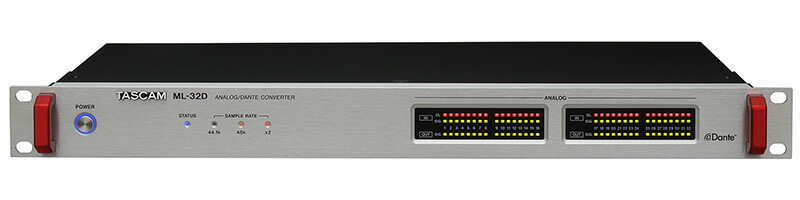 『1年保証』 32チャンネルアナログライン入出力 最新のデザイン Danteコンバーター ML-32D TASCAM