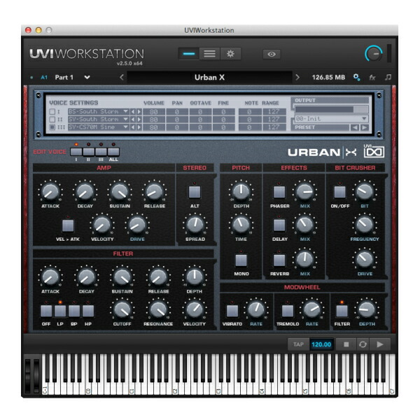 ストリートミュージックのためにデザインされたサンプルベースのシンセサイザー音源 UVI URBAN X オンライン納品専用 ※代金引換 最適な材料 後払いはご利用頂けません 卓出