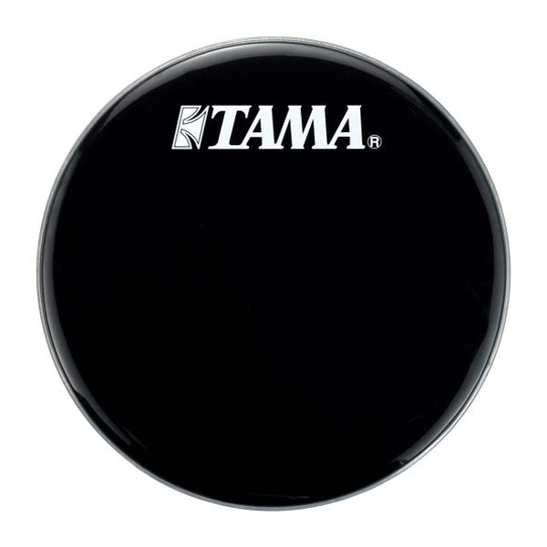 TAMAロゴ入りバスドラム用フロントヘッド TAMA 《タマ》 BK22BMWS 国内正規総代理店アイテム 低廉 Black logo 22