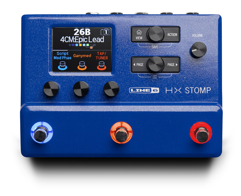 HXの特別仕様となる Lightning Blue 通信販売 のカラーリングを施した プレミアムな限定モデル Line6 限定カラー Stomp あす楽対応 《ライン6》HX oskpu タイムセール