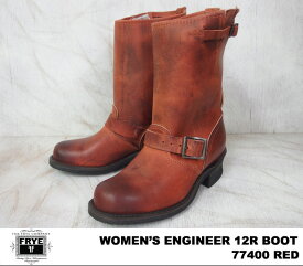 WOMEN'S/ウィメンズ フライ/FRYE エンジニア 12R ブーツ/ENGINEER 12R BOOT レッド/RED 77400