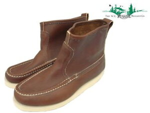 ���b�Z�����J�V�� �m�b�N�A�o�E�g �u�[�c �u���E�� �N���[�� ���U�[ Russell Moccasin 4070-7 KNOCK-A-BOUT BOOT Brown Chrome Leather
