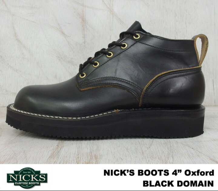 楽天市場】ニックスブーツ NICKS BOOTS Oxford オックスフォード Black 