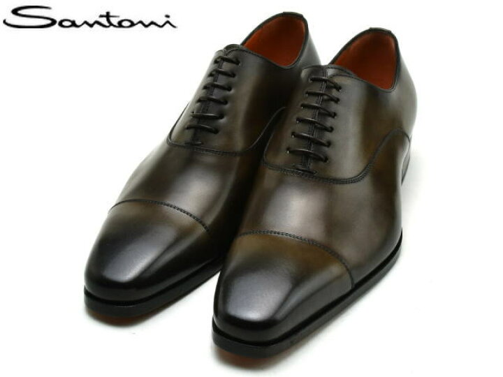 楽天市場】サントーニ Santoni ストレートチップ 15004 ダークブラウン 