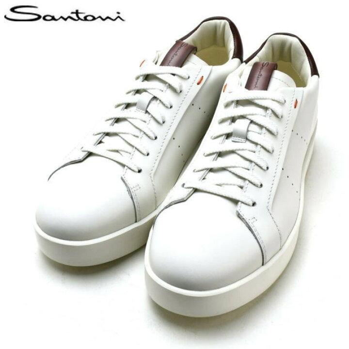 楽天市場】サントーニ Santoni スニーカー ホワイト メンズ スニーカー  