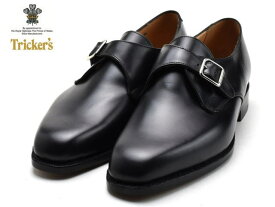 トリッカーズ メイフェアー モンク ブラックボックス カーフレザー メンズ モンクストラップ シューズ レザーソール イングランド製 Tricker's 6141 Mayfair Monk Shoe Black Box Dainite Sole MADE IN ENGLAND Trickers
