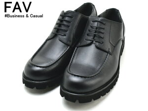 ファブ FAV ビジネスシューズ MOCCASIN 52002 メンズ ビジネスカジュアル 靴 Uチップ フォーマル ブラック
