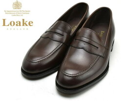 ローク スリッポン ローファー Loake WHIDK ダークブラウン メンズ ビジネスシューズ