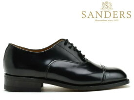 サンダース 靴 ストレートチップ SANDERS 9802B ブラック メンズ ビジネス