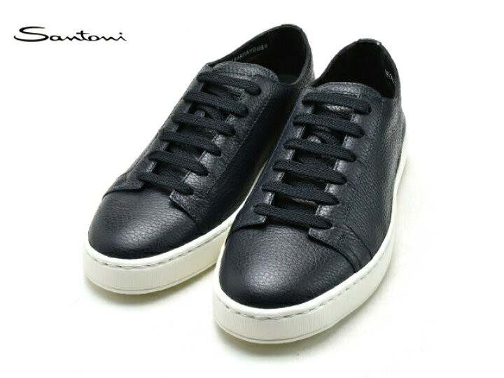 楽天市場 サントーニ Santoni スニーカー 842 ダークブルー メンズ スニーカー Premium One