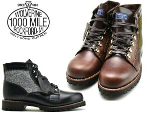 �E���o���� 1000�}�C���u�[�c �E�����@���� WOLVERINE 1000MILE BOOTS W990122 W990123 Made in USA�����Y �u�[�c men's boots