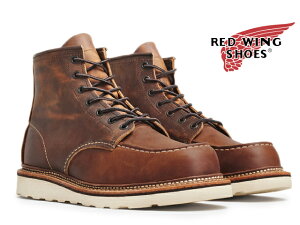 yz bhEBO RED WING NVbN[NbNgD Jbp[ t Ah ^t RW 1907 CLASSIC WORK 6 MOC-TOE COPPER ROUGHTOUGH Y u[c