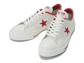 コンバース ワンスター J オックス ホワイト レッド メンズ スニーカー 日本製 CONVERSE ONE STAR J OX 32346512 WHITE/RED MADE IN JAPAN