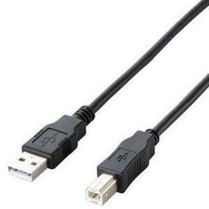 ELECOM U2C-JB30BK �u���b�N [�G�RUSB2.0�P�[�u��(A-B�^�C�v) 3.0m]