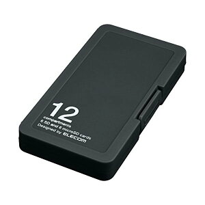 yGg[P10{!2420:00-279:59z ELECOM CMC-SDCPP12BK ubN [J[hP[X/CfbNX䎆t/SD6+microSD6[]