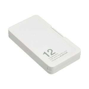 ELECOM CMC-SDCPP12WH zCg [J[hP[X/CfbNX䎆t/SD6+microSD6[]