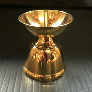 静岡木工 【神棚用神具】ローソク立て真鍮 特大