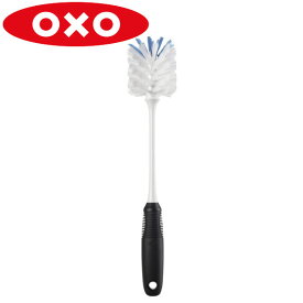 OXO(オクソー）ボトルブラシ 36391V6 水筒 ボトル ブラシ キッチン 掃除 コップ タワシ 洗浄 ピッチャー カラフェ 洗いやすい ブラッシ 柄付き スポンジ グラス デキャンタ ウォーター