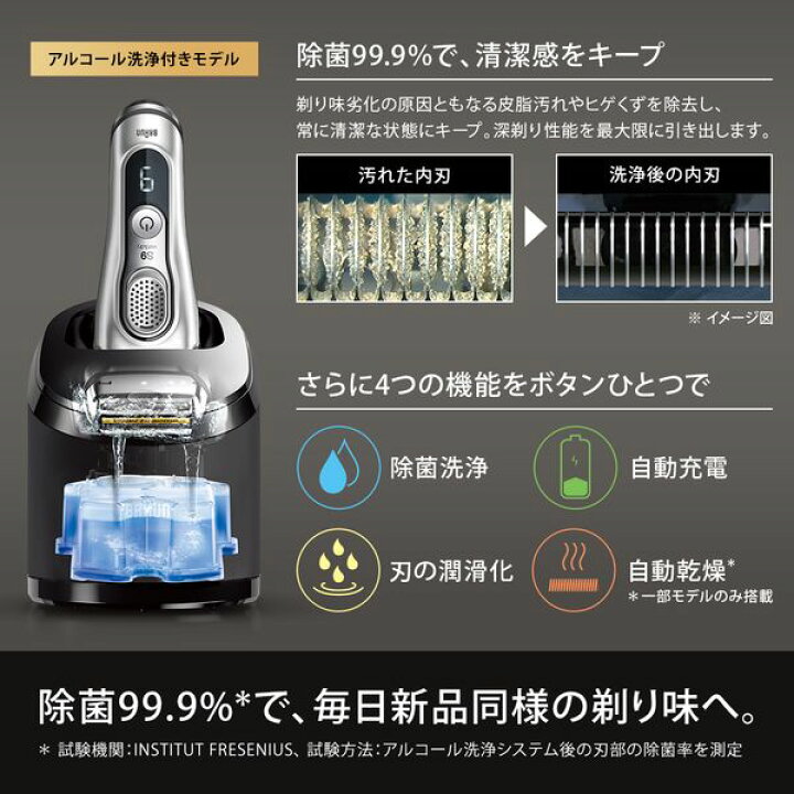 市場 シェーバー洗浄器 シェーバー クリーン シリーズ9用 乾燥機能付き 電気シェーバー リニューシステムad