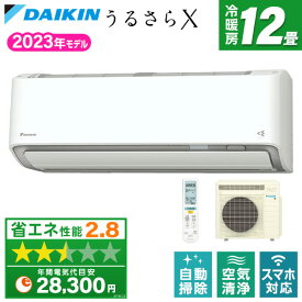 【4/25限定！エントリー＆抽選で最大100%Pバック】 エアコン 12畳用 ダイキン DAIKIN 冷房 暖房 冷暖房 S363ATRS-W ホワイト うるさらX RXシリーズ airRCP 省エネ エアコン エクプラ特選【楽天リフォーム認定商品】