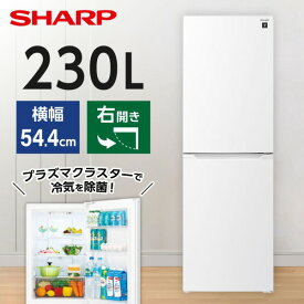 冷蔵庫 230L シャープ SHARP SJ-BD23M-W SJ-BD23P-W マットホワイト 右開きタイプ 横幅54.4cm メーカー保証あり メーカー様直接取引在り エクプラ特選