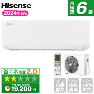 GAR 6 nCZX Hisense SV[Y P100V 2024Nf HA-S22G-W zCg [ g[   ㉺EXCO 6iKʒ ^C}[ x0.5P N[ 𓀐 R