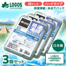 【3個セット】LOGOS 倍速凍結・氷点下パックM No.81660642 最強 ベスト 熱中症 保冷バッグ アウトドア キャンプ 運動会 BBQ