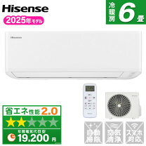 楽天市場】エアコン 6畳 ハイセンスの通販